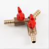 Brass Y 3 Way Shut Off Ball Valve with 8mm 10mm Hose Barb Connector for Water Air Control System Leakproof Design