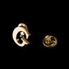 Quality Brass Initial A To Z 26 Letters Pin Golden Color Fashion English Symbol Design Men'S Suit Collar Lapel Brooch Pin