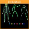 Vibrant El Wire Costume Illuminated Strips For Adults And Kids Perfect For Halloween Parties