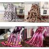Coral Fleece Lightweight Blanket Durable Fabric Modern Style Bed Couch Supplies