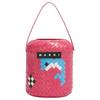 Market Letter Patch Dolphin Pattern Polypropylene And Leather Tote Bag Women Tote Bag Purple Red SHMH0123A0RF081JQB20