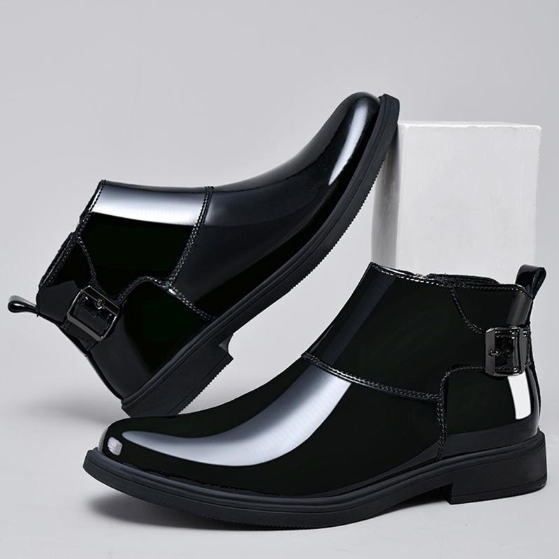 New Male Casual Brogue Shoe Business Black Men's Leather Shoes Comfortable Cowhide Trend Common Adults Classic Original On Sale