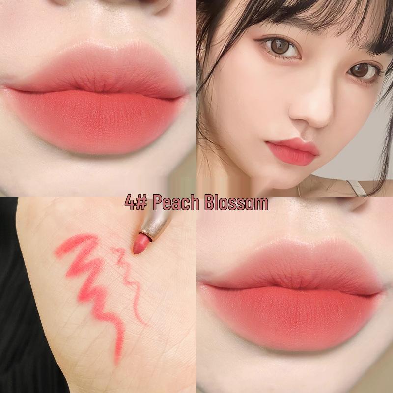 

Han Qian Waterproof Matte Lip Liner: Long-Lasting, Non-Stick Lipstick Pencil in Bean Color