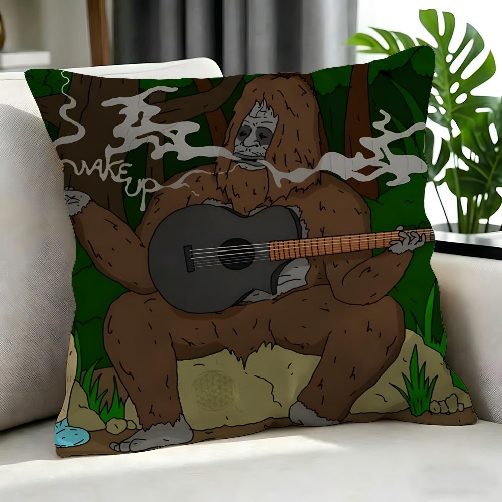 cartoon Sassy the Sasquatch Cushion Cover Cushion Cover Set Pcs x x x Pillowcase Decorative Sofa Home Decor