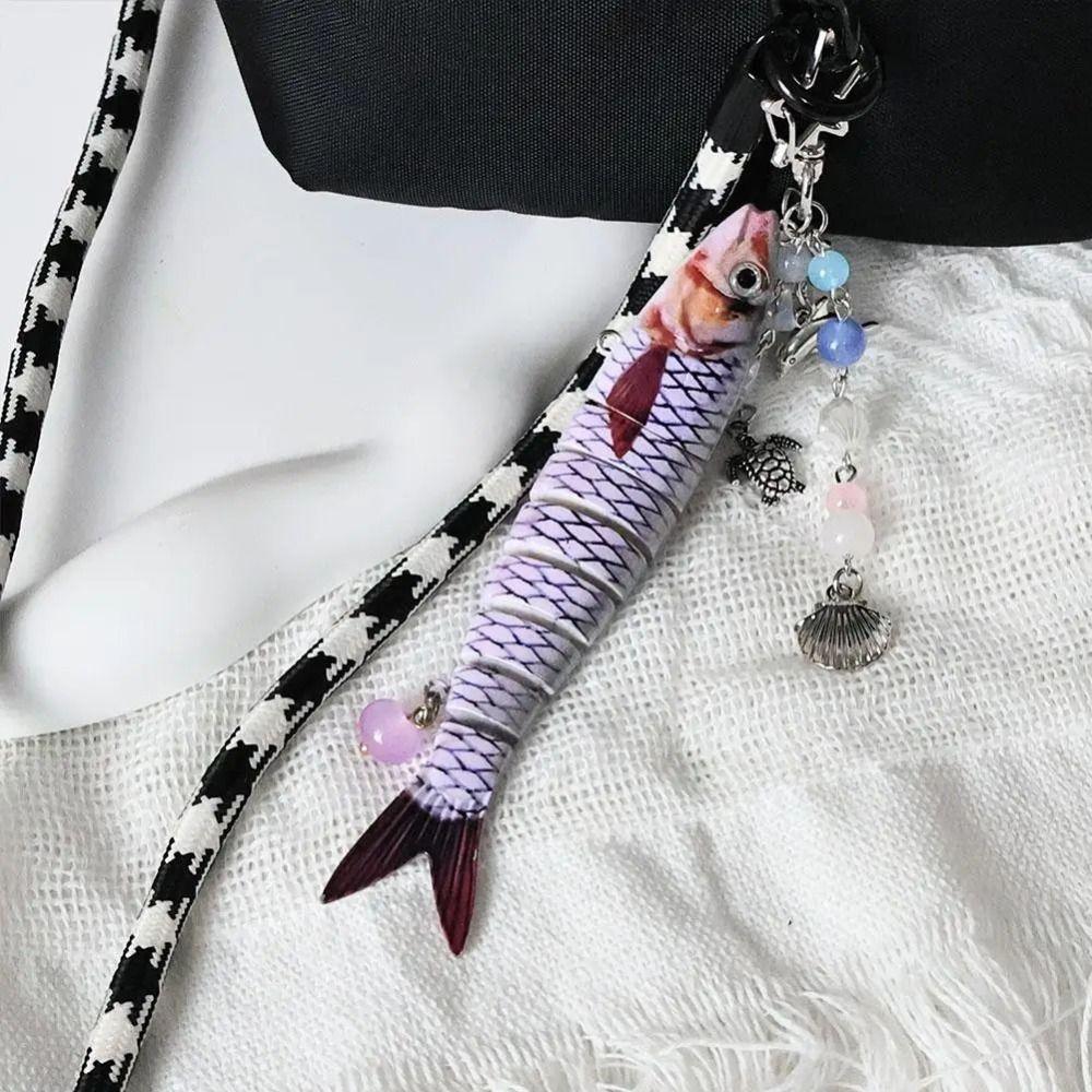 Phone Lanyard Handmade Fish Keychains High-precision Fish Bait Lanyard Backpack