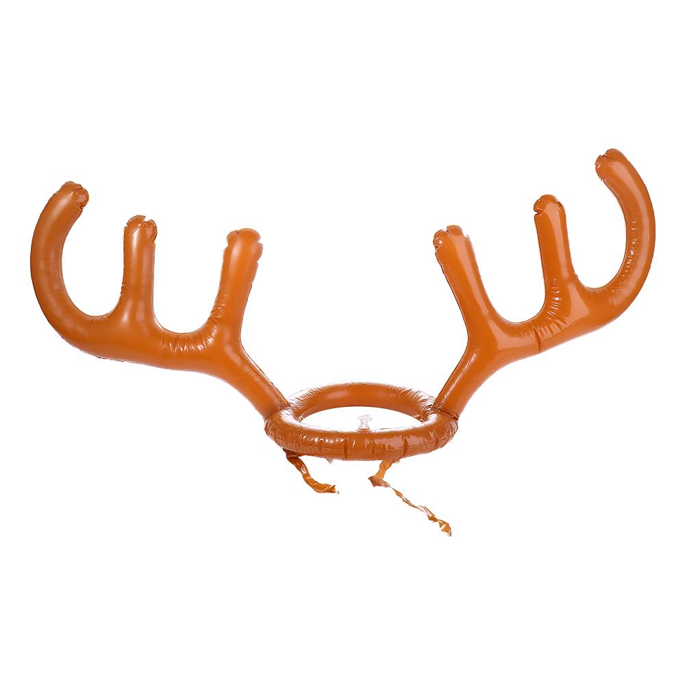 Party Kids Outdoor Ring Toss Reindeer Festival Inflatable Antler Hat Ferrule Game Christmas Headband Inflated Toys