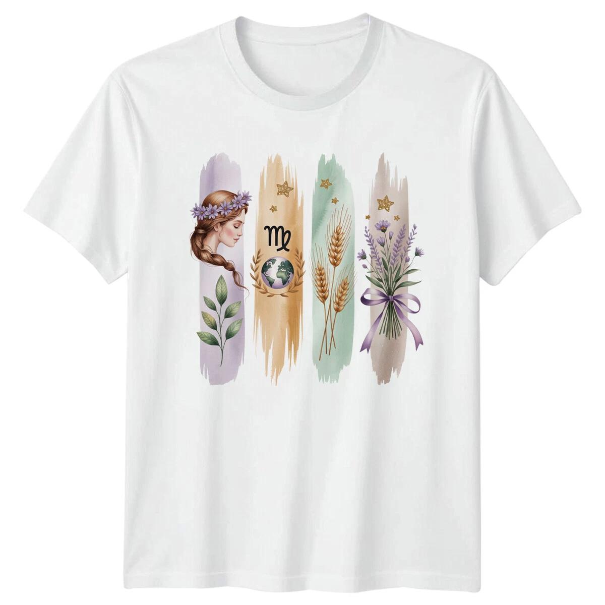 Virgo Zodiac Birth Sign Astrology Mens T Shirt Women Graphic Tee Astrology Lover M