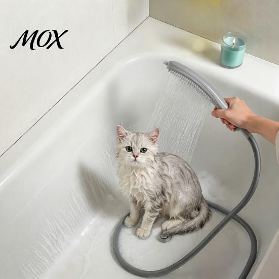 Dog Shower Hose Attachment Faucet Sprayer, Slip-On Bathtub Hose, Portable Tub Rinse Station for Pet Bathing, Hair Washing, Rinsing Adapter Pets