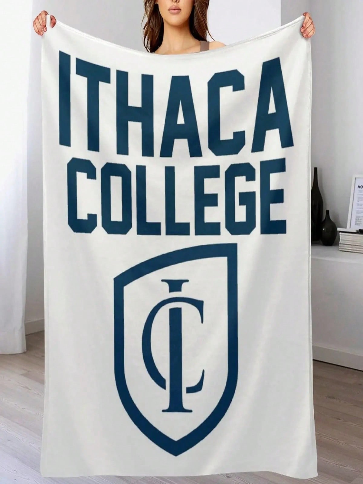 Ithaca College Throw Blanket Luxury Thicken Cute Thermal Stuffeds Blankets 75X95CM