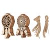 20pcs Wood Wooden Dreamcatchers Wooden Pendant Unfinished Wood Hanging Ornaments String Decor Dream Catcher Kits Boho Bedroom
