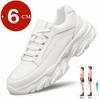 New Big Size Unisex Elevator Shoes Cow Leather Lift Sneakers Height Increase Insoles 6CM Man Daily Height Increasing Sport Shoes