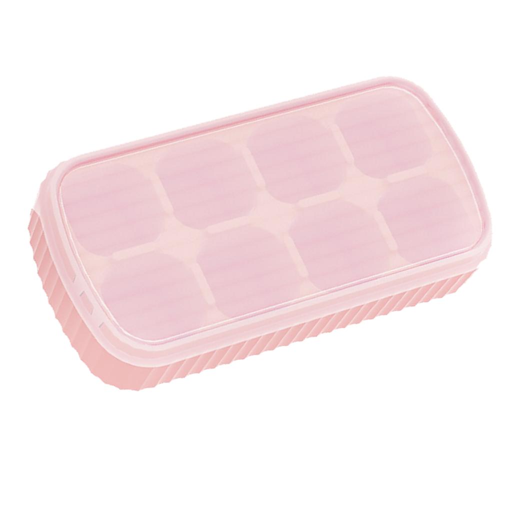 Silicone   Tray Easy Release Flexible 8   Trays  Ice Trays with Removable Lid for   Cocktail Whisky