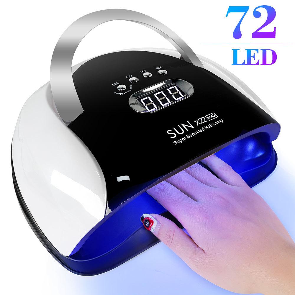 X22 High-Power UV/LED Nail Lamp - 5 Sec Quick-Dry Gel Dryer with 72 Beads