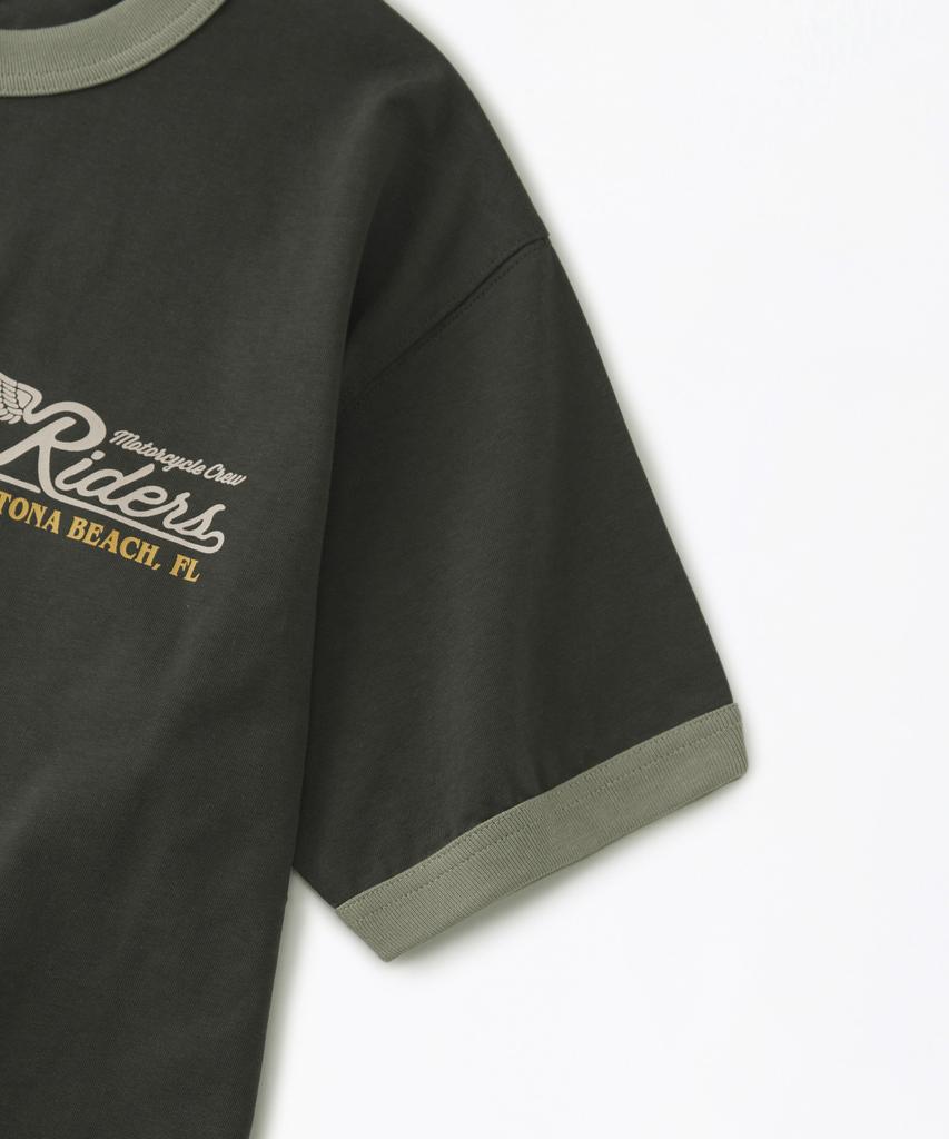 OUTSTANDING Mot Series Tee(Ride The Coast)_Khaki Gray