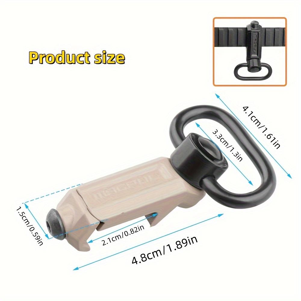 Tactical QD Sling Mount RSA Rail Attachment Zinc Alloy Metal Fiber Single Double Point for Hunting Fishing Gear Enthusiasts