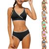 Girls Two Piece Swimsuit Set Tankini Top and High Waist Bottoms Kids Beachwear Swimwear for Children and Teens