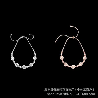 GVC Ji Family Plum Blossom Bracelet - Minimalist, Luxurious, Adjustable Petal Rope Jewelry