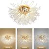 Modern Crystal Chandeliers Ceiling Light, Fireworks Chandelider, Gold Crystals Ceiling Lights, 8 G9 LED, For Living Room, Bedroom, Dining Room