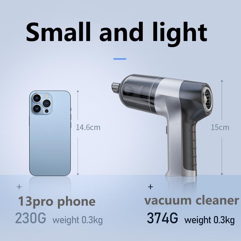 Car Vacuum Cleaner 12000PA Strong Suction Handheld Wireless Vacuum Cleaner Blower 2 In 1 Portable Vacuum Cleaner For Car Home