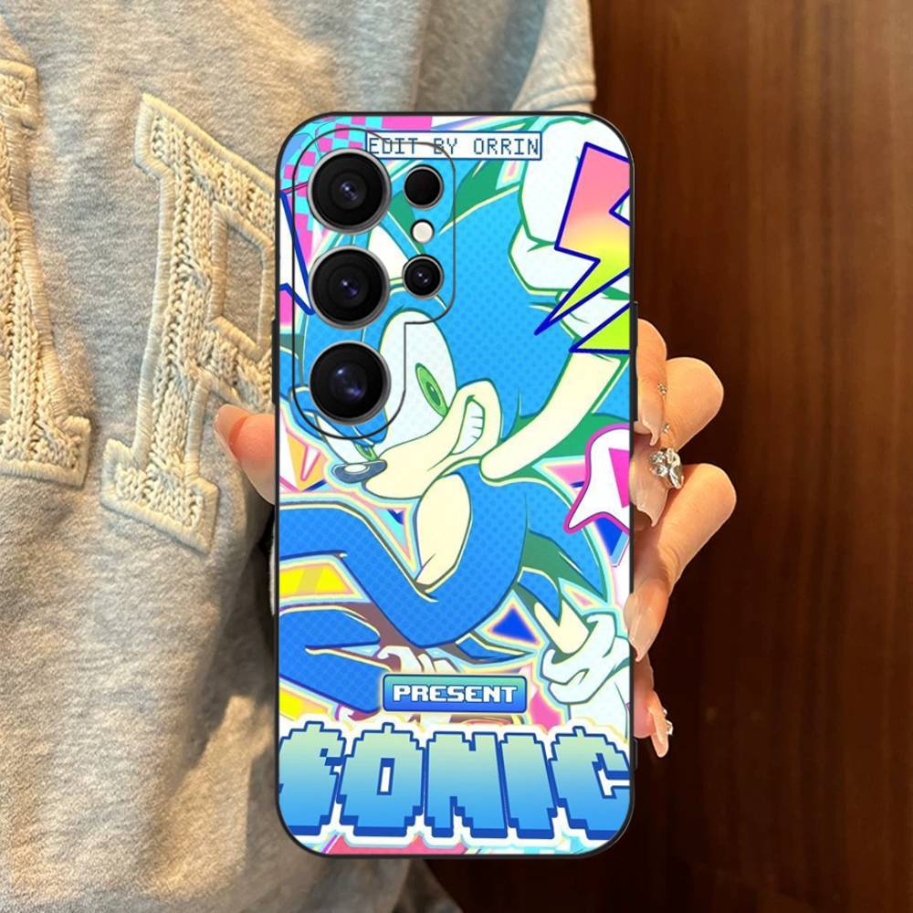 Game Sonic Movie Anime Phone Case For Samsung S 24 Fe 25 Ultra Plus 20 Lite 21 30 22 23 24 22 Ultra 5G Fundas