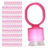 100pcs Tattoo Ink Ring Cup Disposable Microblading Pigment Cup Holder with Sponge