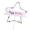Decoraciones de Inserto para Tarta de Fiesta de Cumpleaños con Estrella de Amor LED para Cumpleaños