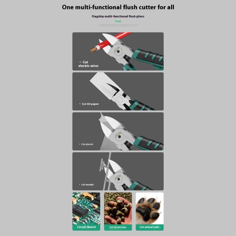 High Performances Cable Cutting Pliers Suitable For Electrical Work Metal Shearing Professional Ergonomic Handle Design