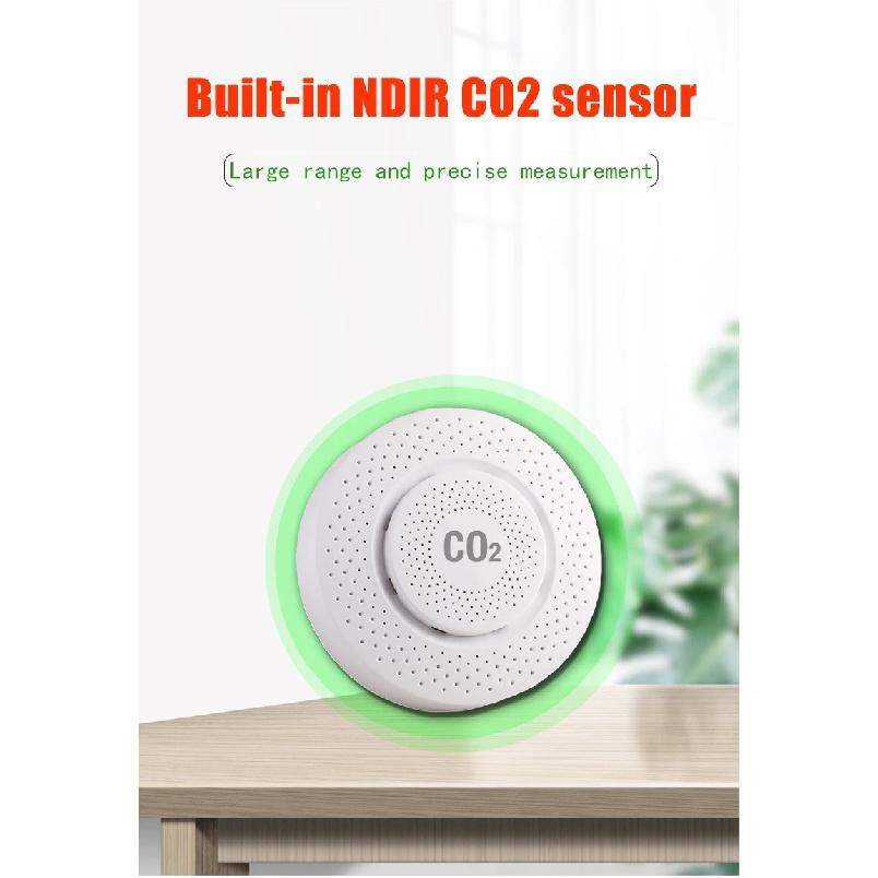Tuya CO2 Carbon Dioxide Sensor co2 detector NDIR High-precision Measurement Exceeds Standard Alarm Smart Home Linkage tuya senso