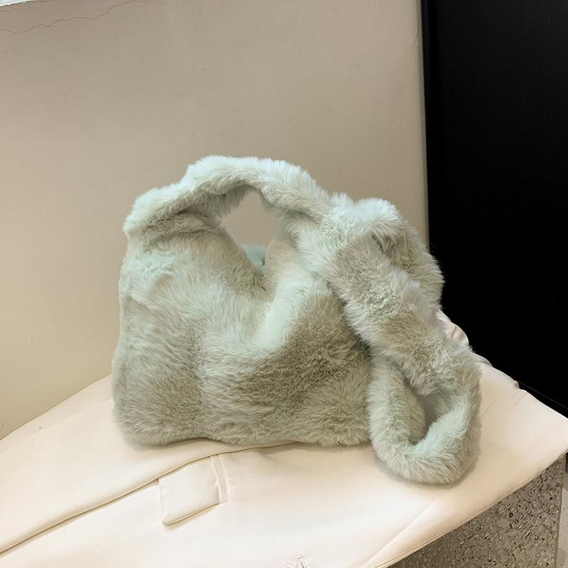 Velvet Women's Bag  High Beauty  Shoulder Bag  Soft  Versatile  Simple Tote  New Product