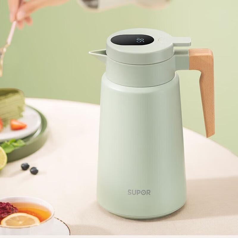 Supor 304 Stainless Steel Temperature Display Thermos Kettle