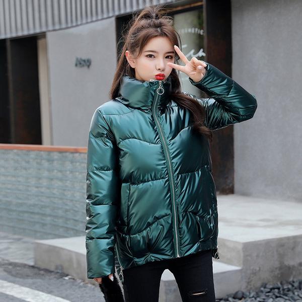 Winter Women Jacket Parka Women's Long Sleeve Thicken Down Cotton Winter Coat