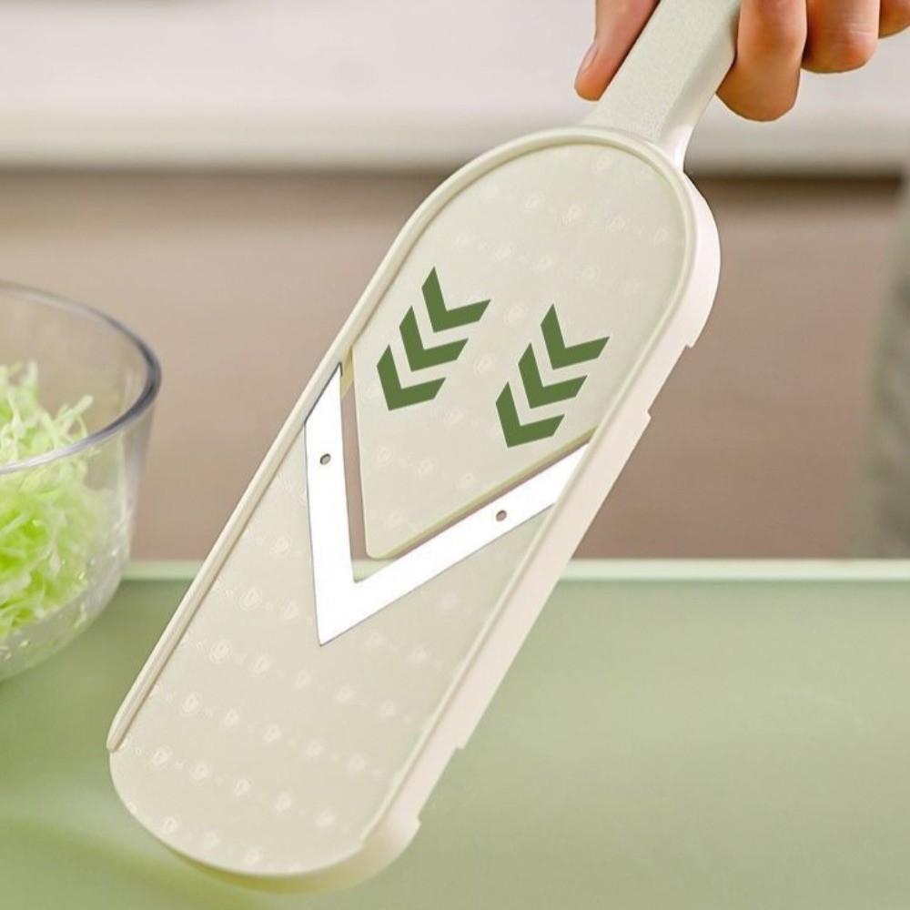 Manuelle Kohlreibe aus Kunststoff, ultrafein, Gemüseschneider mit Handschutz, All-in-One Küchenschneider, Salatschneidegerät