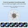 1Pc Transparent Pocket Air Cooler Fan USB Charging Electric Personal Fan 1200mAh Outdoor Portable Fan for Outdoor Travel Camping