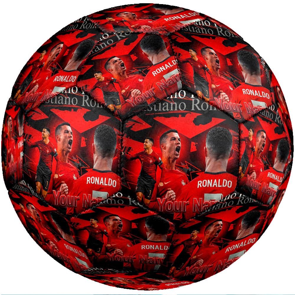 Cristiano Ronaldo Fashion Size 5 Football Wearproof Non‑Slip Soccer Ball For Sports Training Entertainment Use