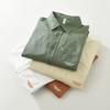 Spring and Summer Long Sleeve Men Shirt Casual 100cotton Soft and Comfortable Button Shirt with Pocket Daily Simple Style Versatile Men Tops