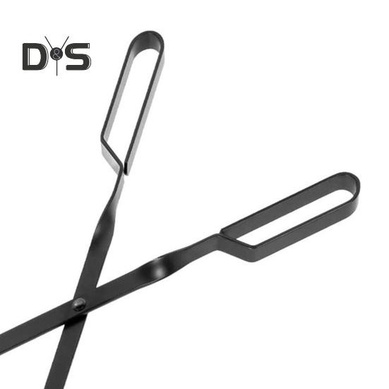 26 Inch Fireplace Tongs Heavy Duty Iron Log Grabber Log Tweezers Log Claw Long Handle Firewood Tongs Fireplace Accessory for Indoor Outdoor