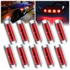X-STYLE Side Marker LED 24V Red 4 Row LED Truck Marker Lamp Trailer