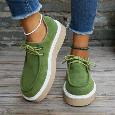 Platformové tenisky Dámské 2024 Nové Zvyšující Ležérní Tenisky Módní Šněrovací Dámské Boty Jednobarevné Dámské Tenisky Zapatillas