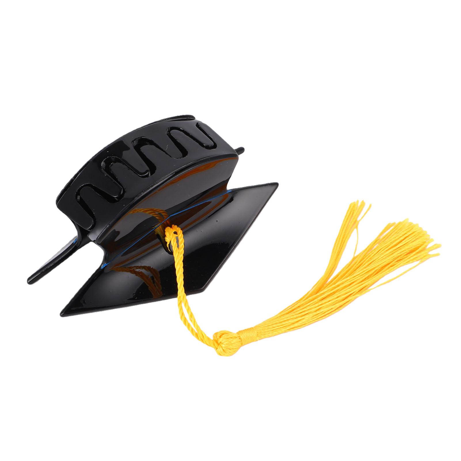 

Graduation Cap Shape Hair Claw with Tassel Non Slip Claw Clip for Graduation Party Hairstyle Accessories 1pc