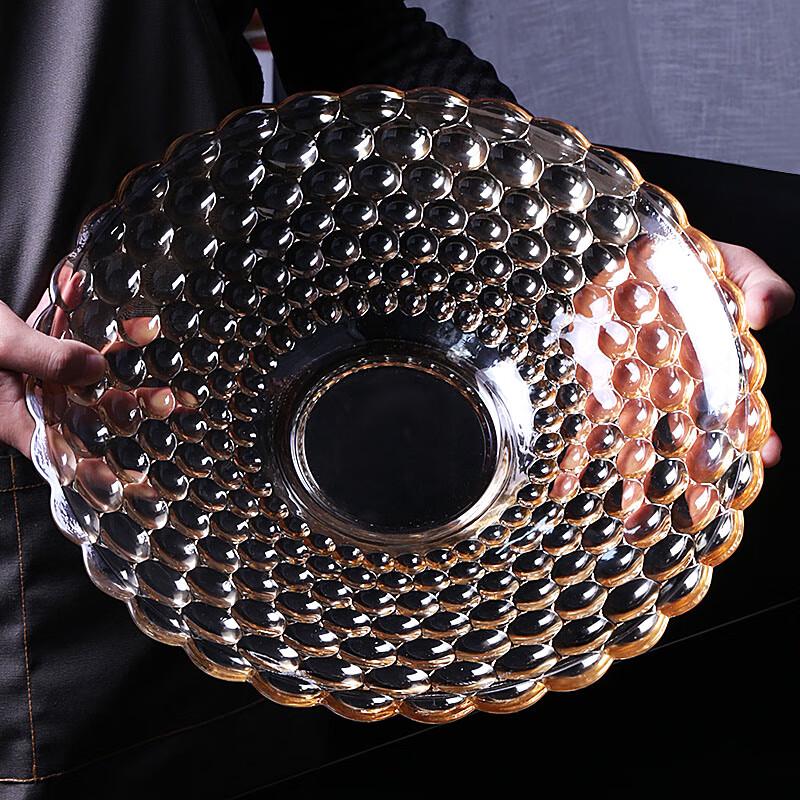 Large European Style Crystal Glass Fruit Bowl