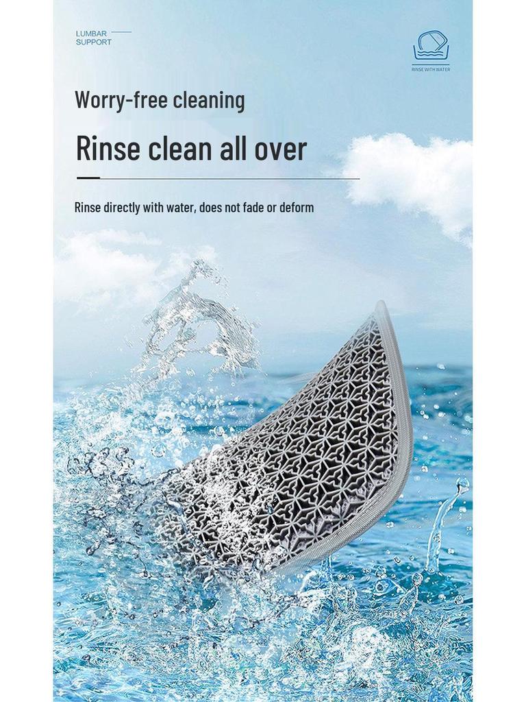 Zhongheng Yaz Buz İpeği Petek Jel Havalandırmalı Araba Bel Desteği Yastığı