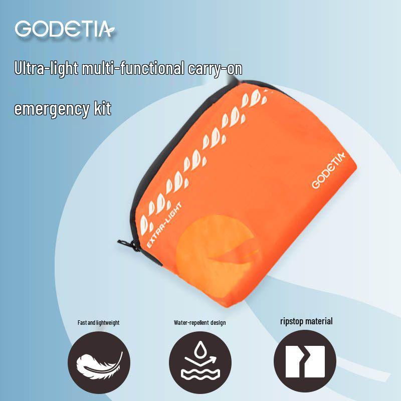 Portable Outdoor Emergency Kit for Hiking and Home Use GT-01 Orange 12-piece Set