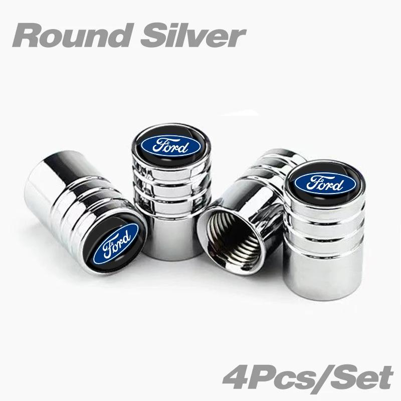 Naklejka Samochodowa Gorąca Do Forda Nowe 4 Sztuki Stylizacja Samochodu Stop Aluminium Pokrywki Zaworu Opon Koła Dla Forda Escape Kuga Mondeo Ecosport F