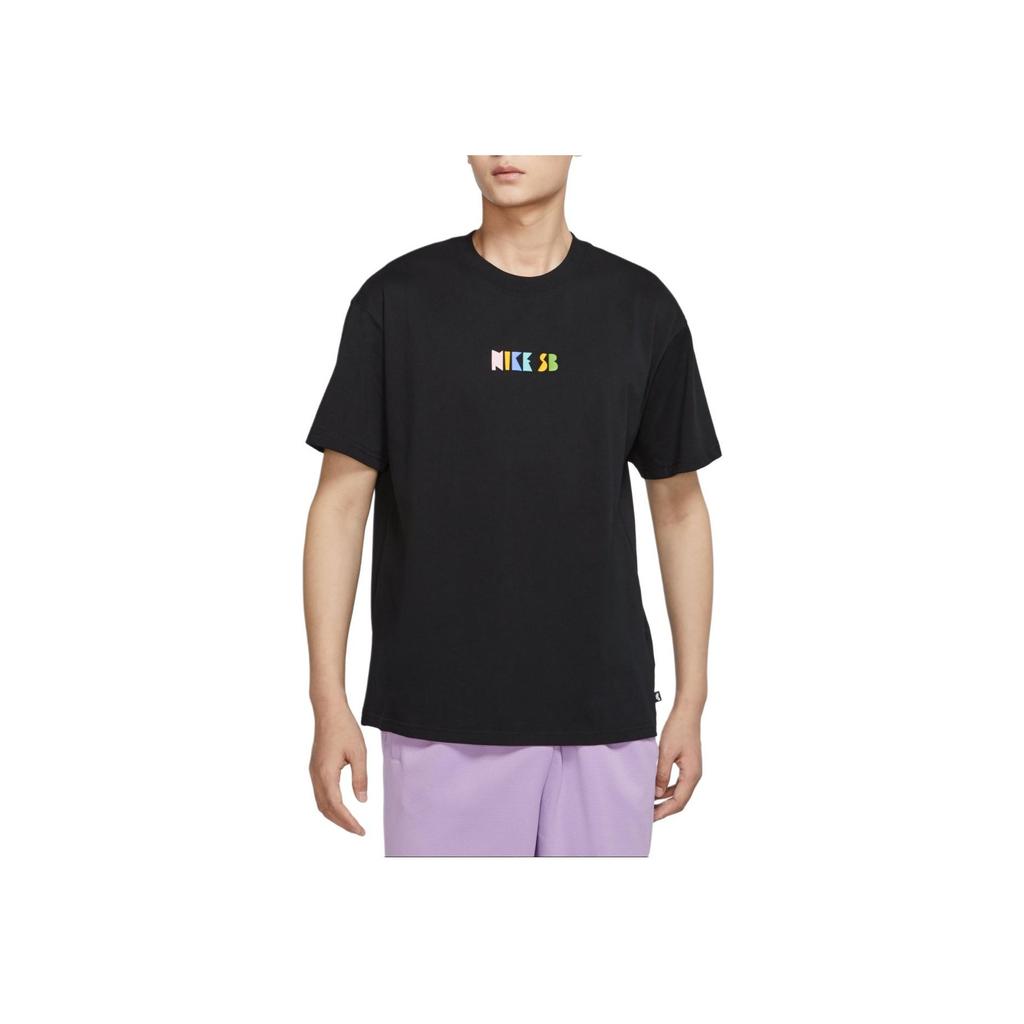 Nike Loose-Fit Logo Geometric Pattern Print Sports Short Sleeve T-Shirt Men Tops Black DQ1859-010