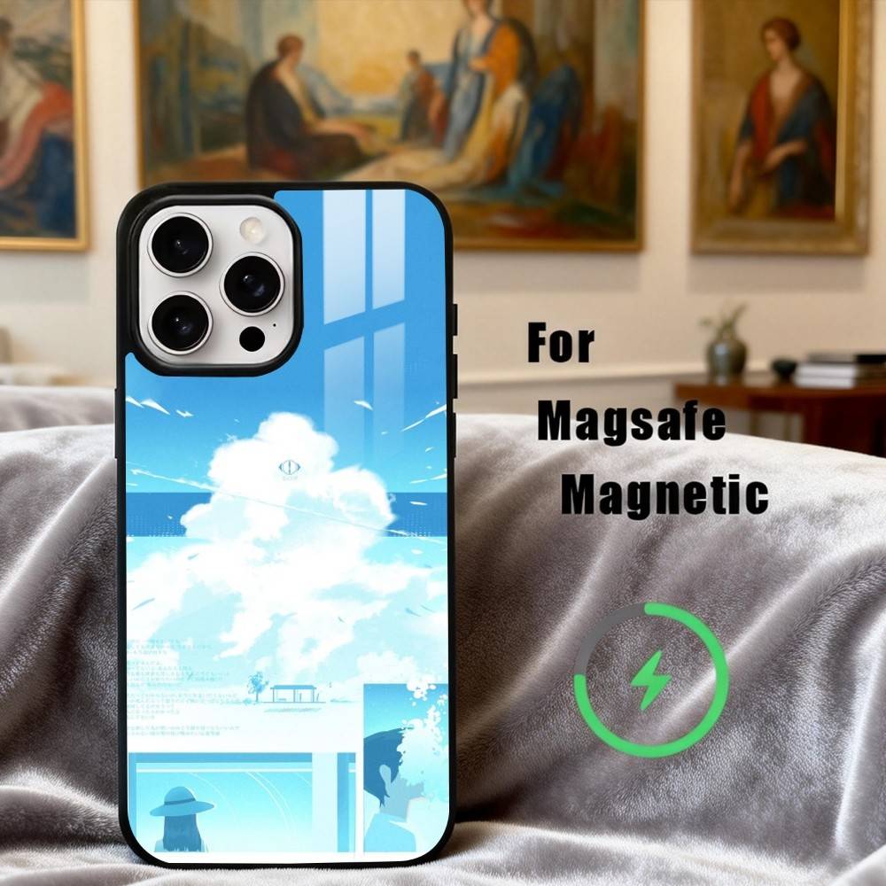 M-MUSIC Y-YorushikaS A-ART Phone Case For iPhone17,16,15,14,13,12,11 Plus,For Magnetic Wireless Charge Cover