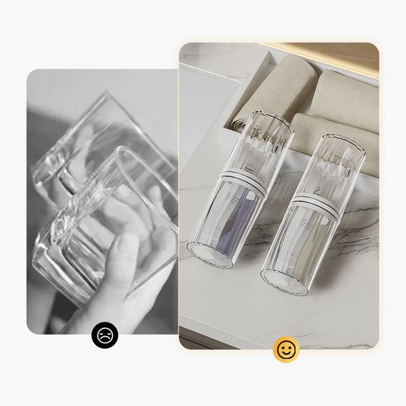 2026 Multifunctional Portable Travel Toothbrush Cup Bathroom Toothpaste Holder Storage Case Box Organizer Toiletries Storage Cup