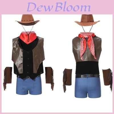 Wish New Halloween Western Cowboy Men's Adult Cosplay Bar Party Role-playing Costume [m Xl]