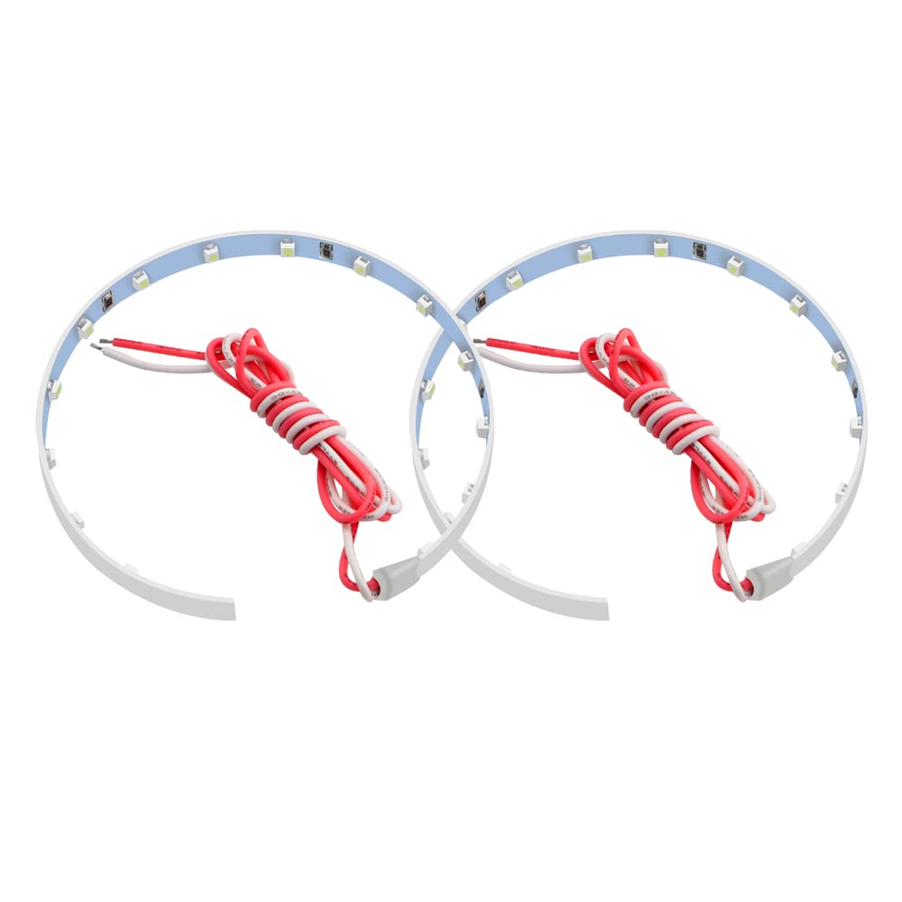 Grandview 3528 Chips Squid Ring LED Light 15 Rows Ice Blue Headlight Decoration for