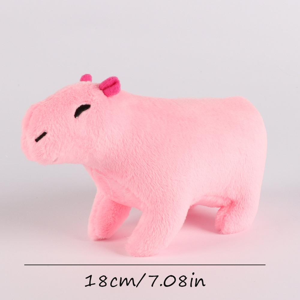 Kawaii Simulation Capybara Plush Toys Mother-Child Water Guinea Pig Five-Piece Soft Animal Doll For Boys And Girls Birthday Gift