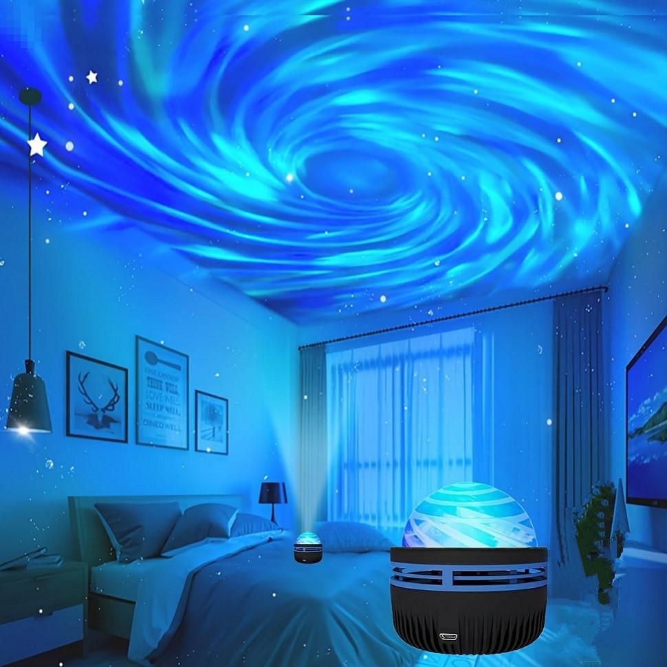 1PC LED Galaxy Projector Light Colorful Galaxy Sky Projector Bedroom Night Light Kids Room Decoration Party Decoration